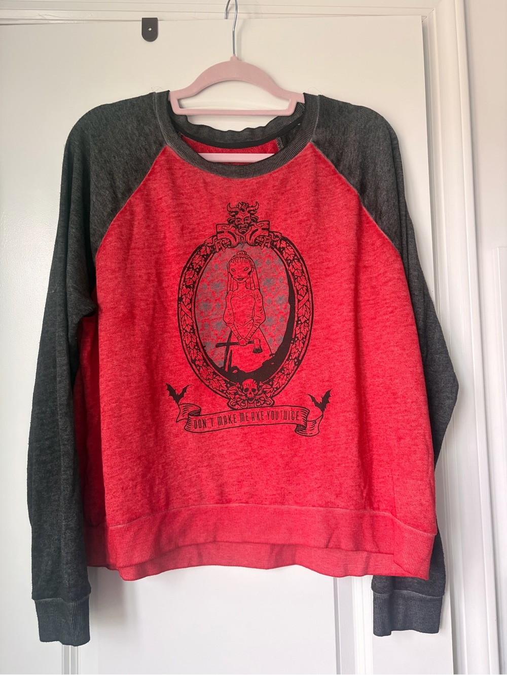 Disney Parks Haunted Mansion Dont Make Me Axe You Twice Pullover Knit Top XL